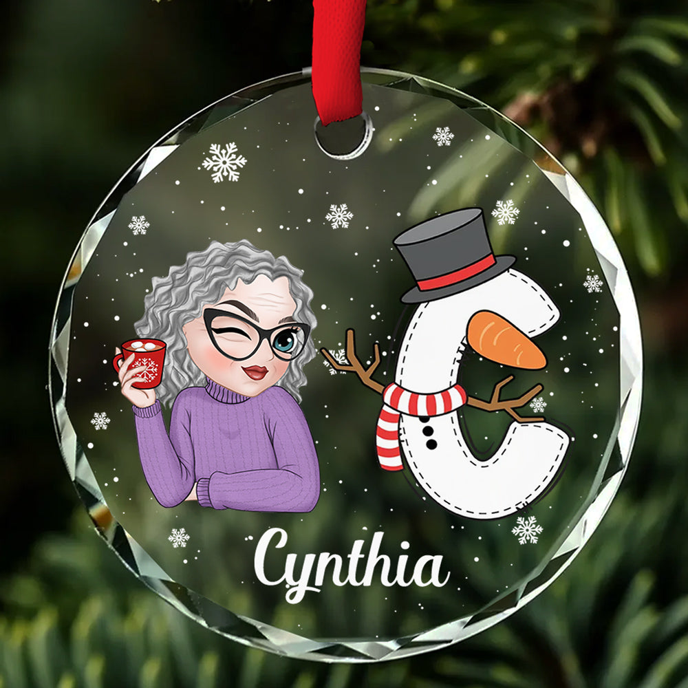 A True Friend Is For Ever A Friend - Personalized Custom Glass Ornament