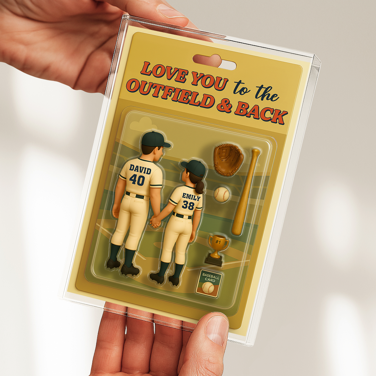 Baseball Couple - Personalized Custom Acrylic Plaque