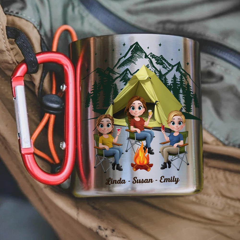 Some Girls Go Camping - Personalized Custom Carabiner Mug