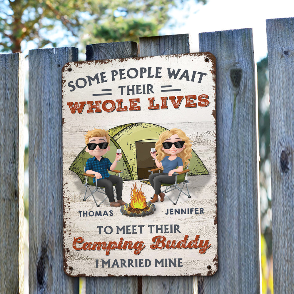 Together In Every Campfire Night - Personalized Custom Metal Sign