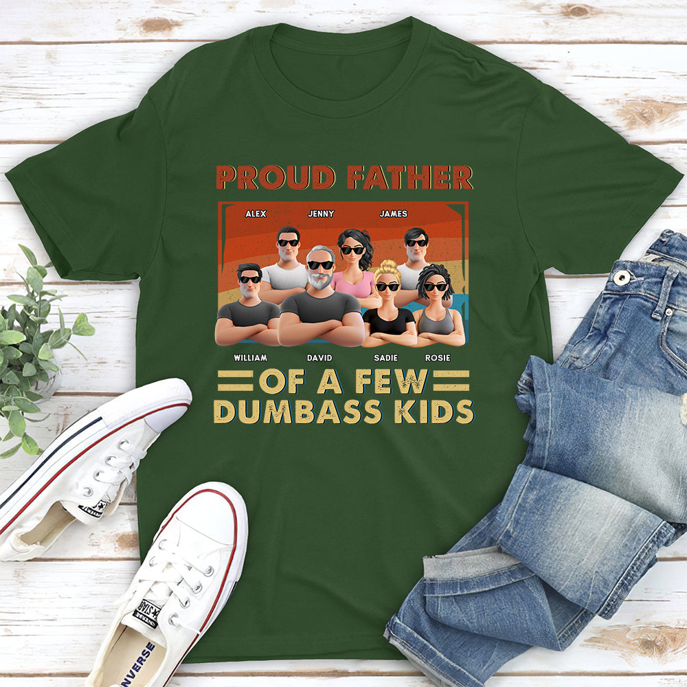 Proud Dad Of Some Wild Kids - Personalized Custom Shirt