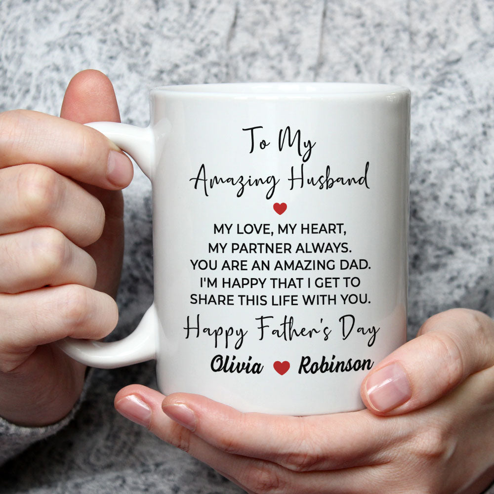 My Love My Heart - Personalized Custom Coffee Mug