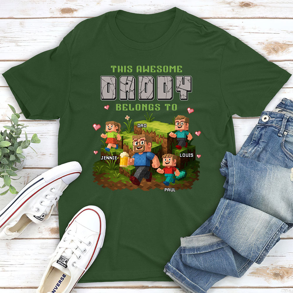 Dad Blocky Quest - Personalized Custom Shirt