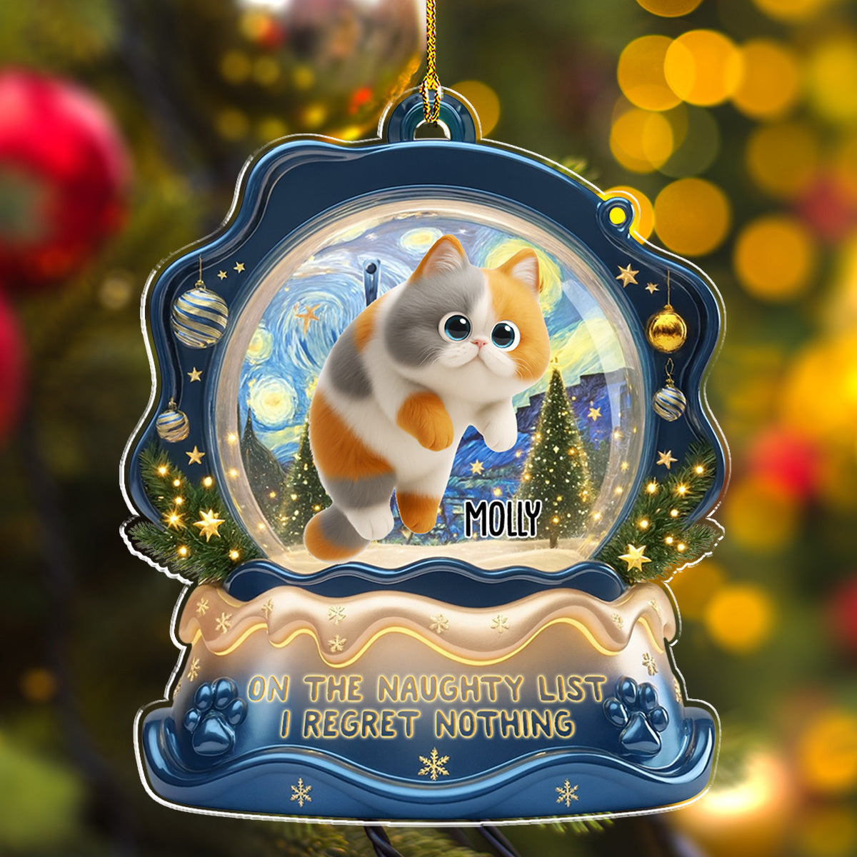 Cat Edition - Personalized Custom Acrylic Ornament 