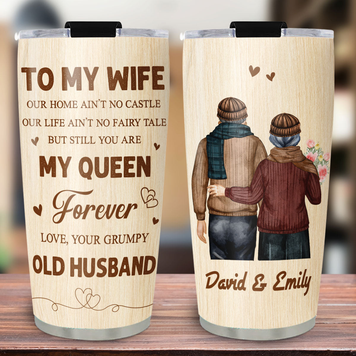 To My Queen - Personalized Custom Tumbler