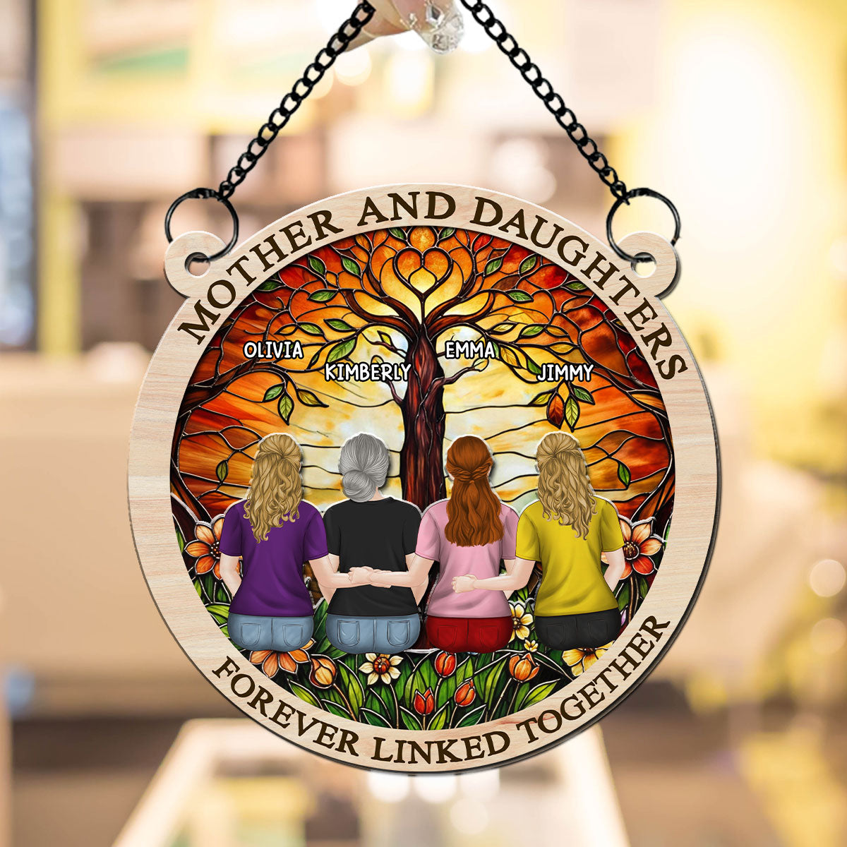 Forever Linked Together - Personalized Custom Suncatcher