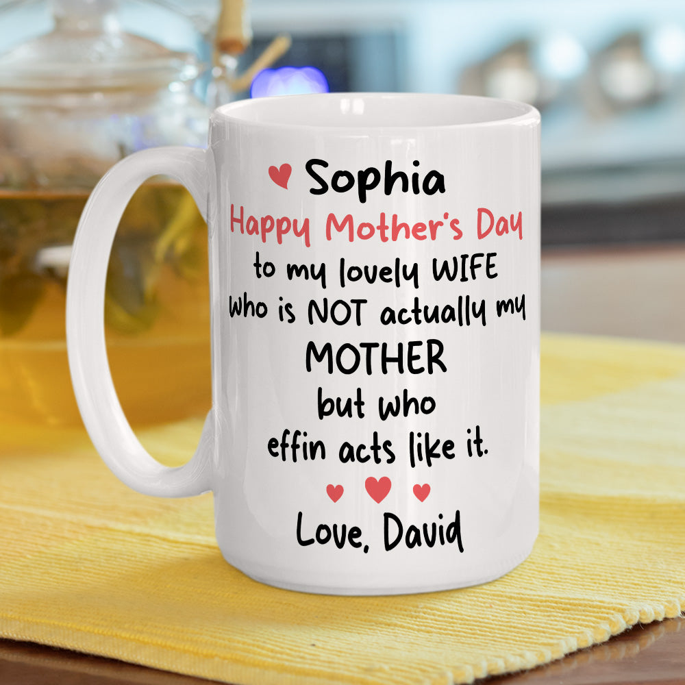 To My Lovely Wife - Personalized Custom Coffee Mug