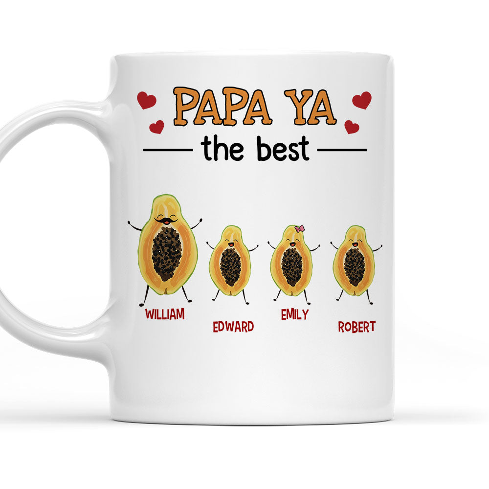 Papaya The Best - Personalized Custom Coffee Mug