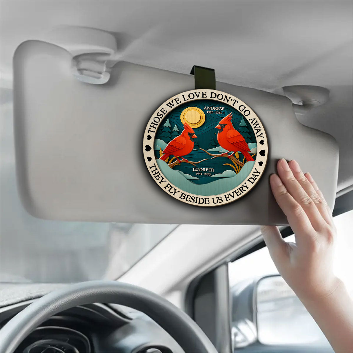 Never Gone From Me - Personalized Custom Car Visor Clip