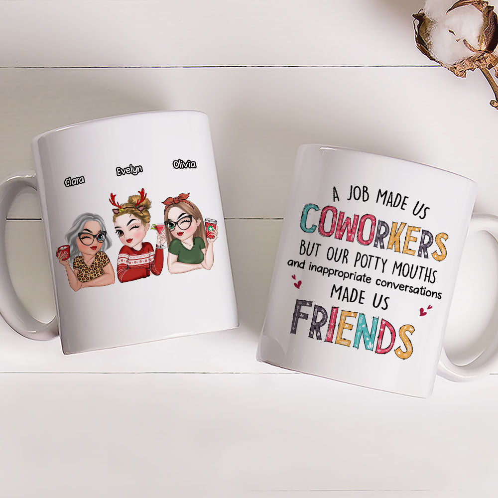 What Made Us Friends - Personalized Custom Coffee Mug
