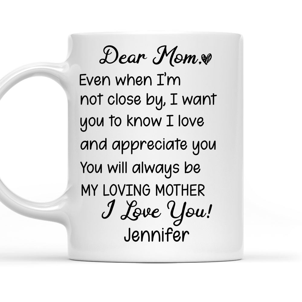 My Loving Mom - Personalized Custom Coffee Mug