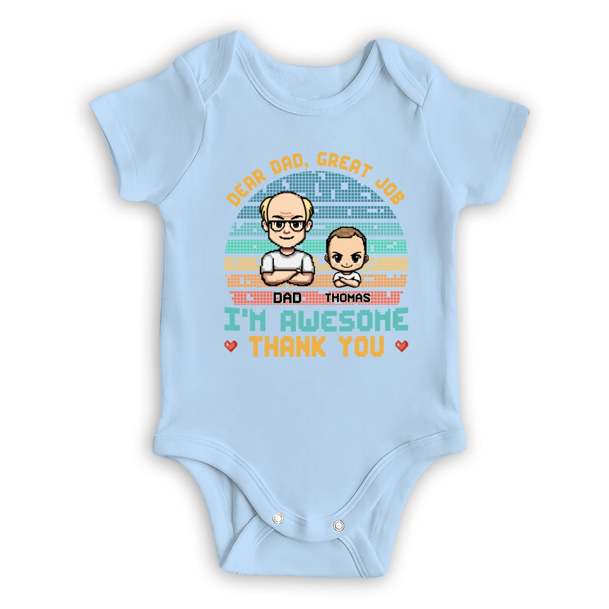 Dear Dad I Am Awesome - Personalized Custom Baby Onesie
