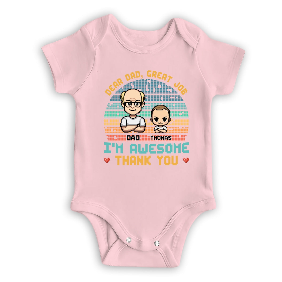 Dear Dad I Am Awesome - Personalized Custom Baby Onesie