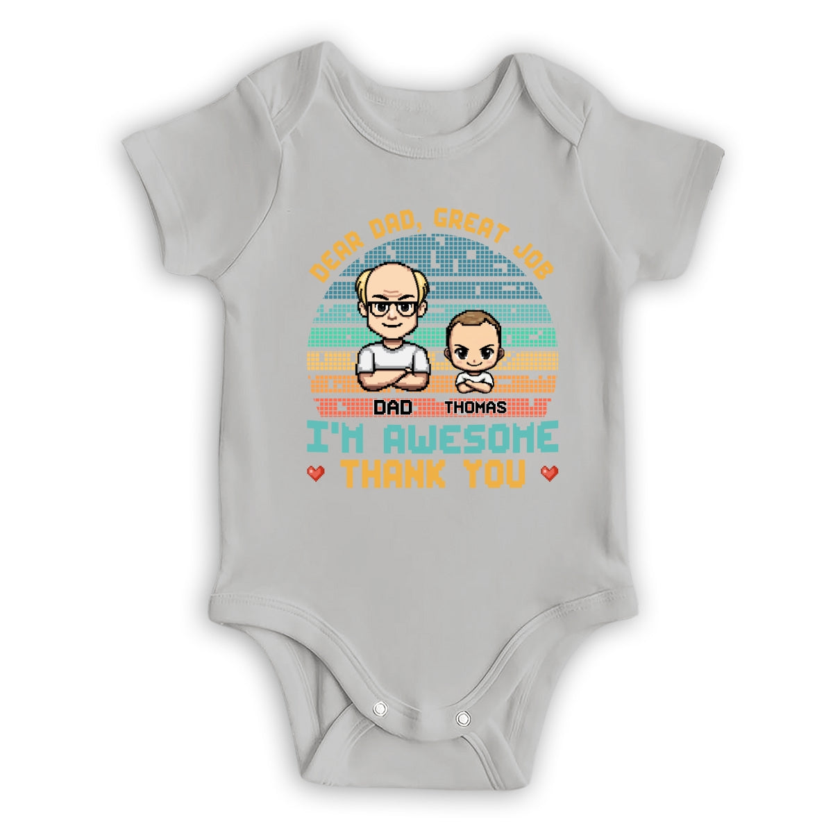 Dear Dad I Am Awesome - Personalized Custom Baby Onesie