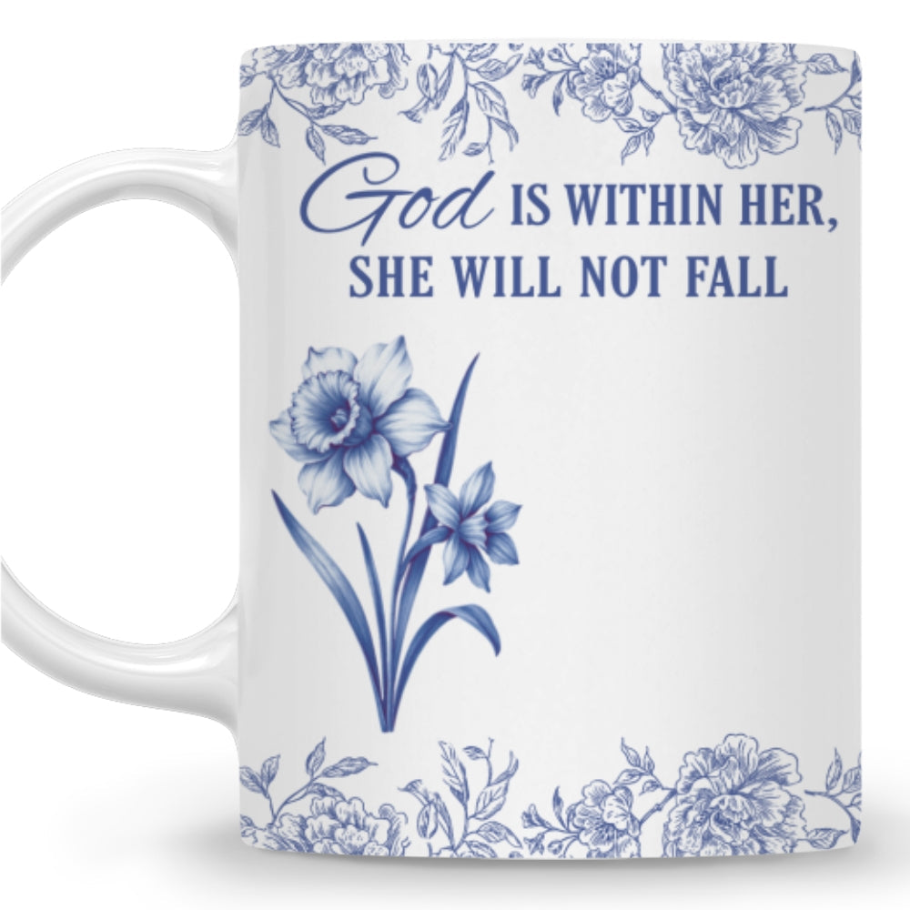 Grace Carries Her Through Storms - Personalized Custom Coffee Mug