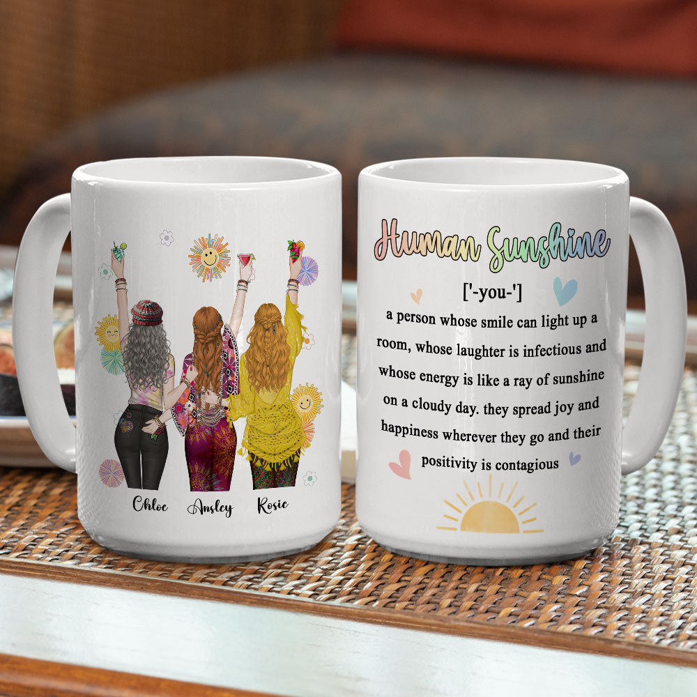 Punch Bitch Hippie Version - Personalized Custom Coffee Mug