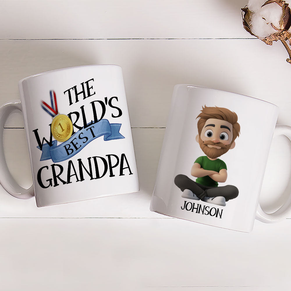 For The World Best Dad - Personalized Custom Coffee Mug