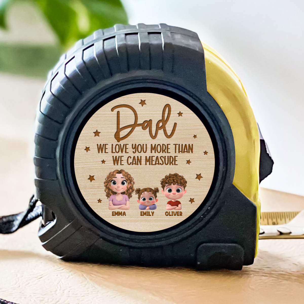 We Love You Dad - Personalized Custom Tape Measure