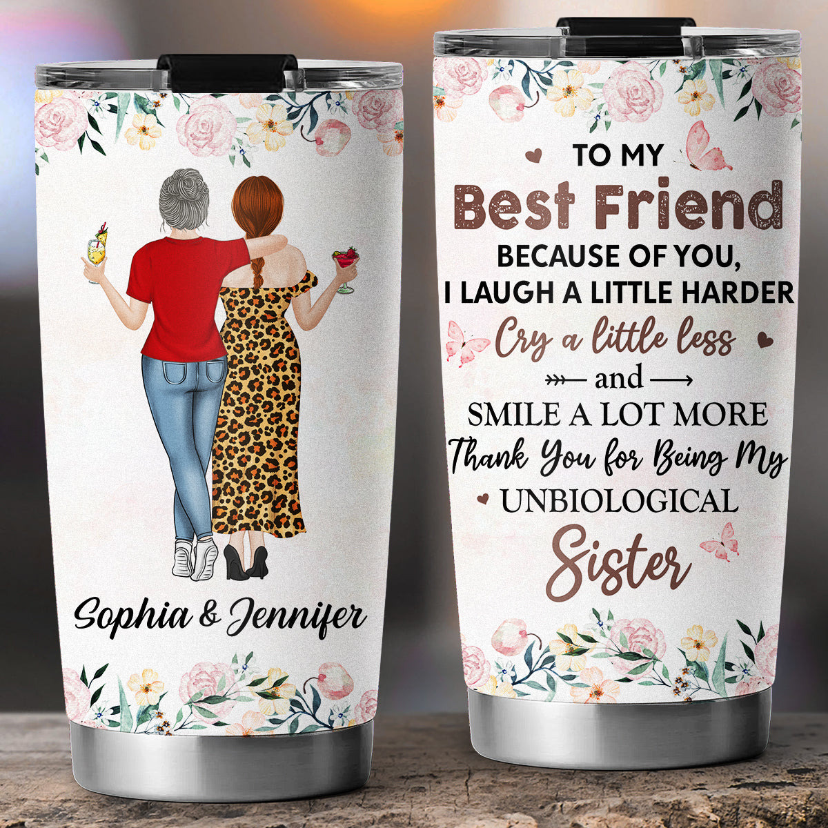 Thank You My Badass Best Friend - Personalized Custom Tumbler