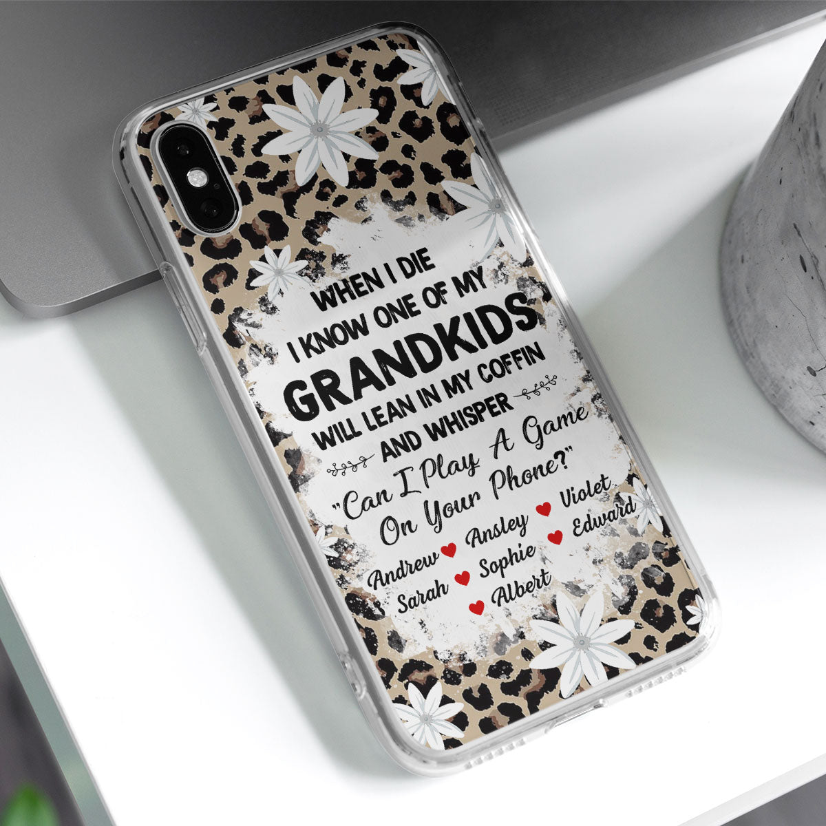 My Grandkids Will Whisper - Personalized Custom Phone Case