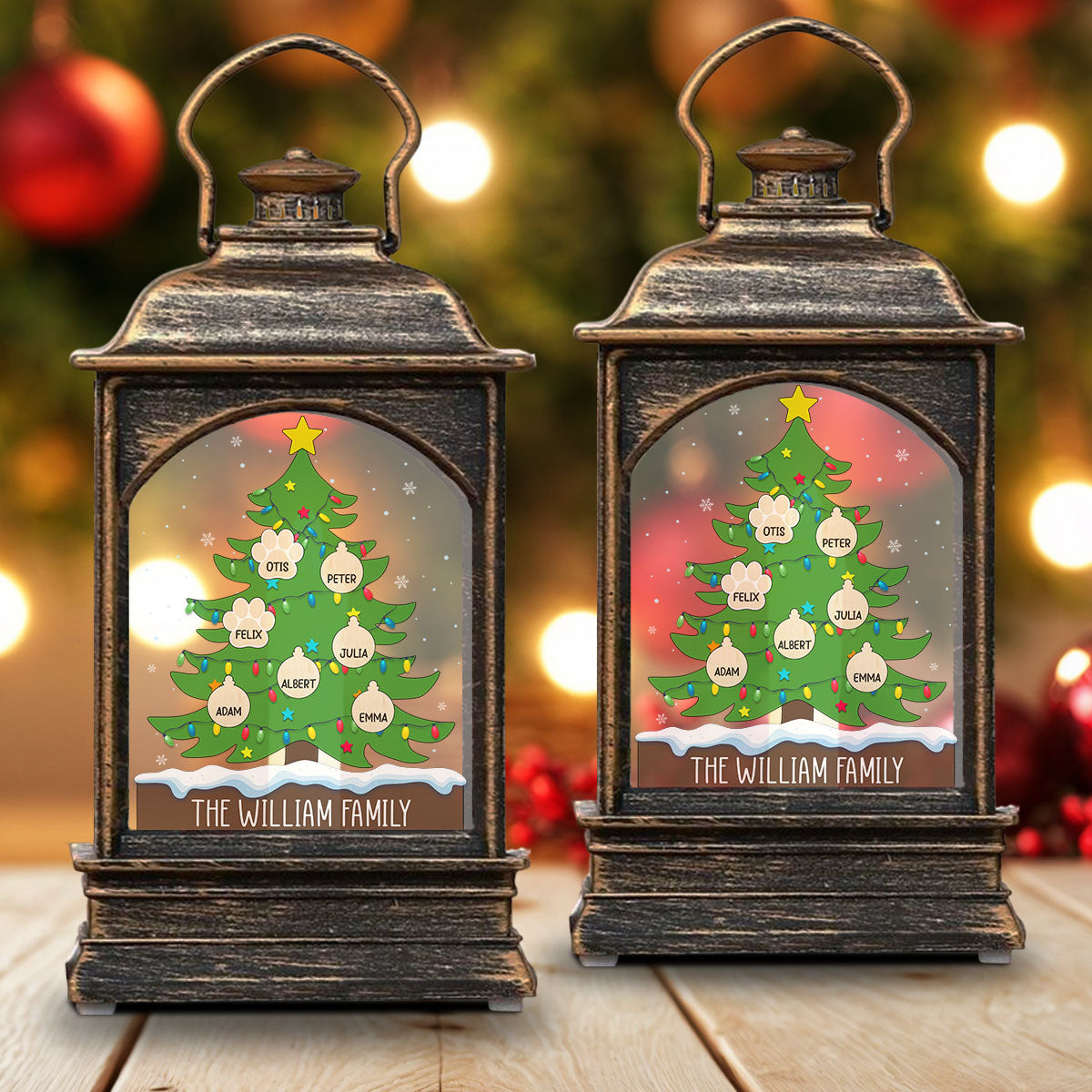 Merry Christmas - Personalized Custom Christmas Wind Lamp