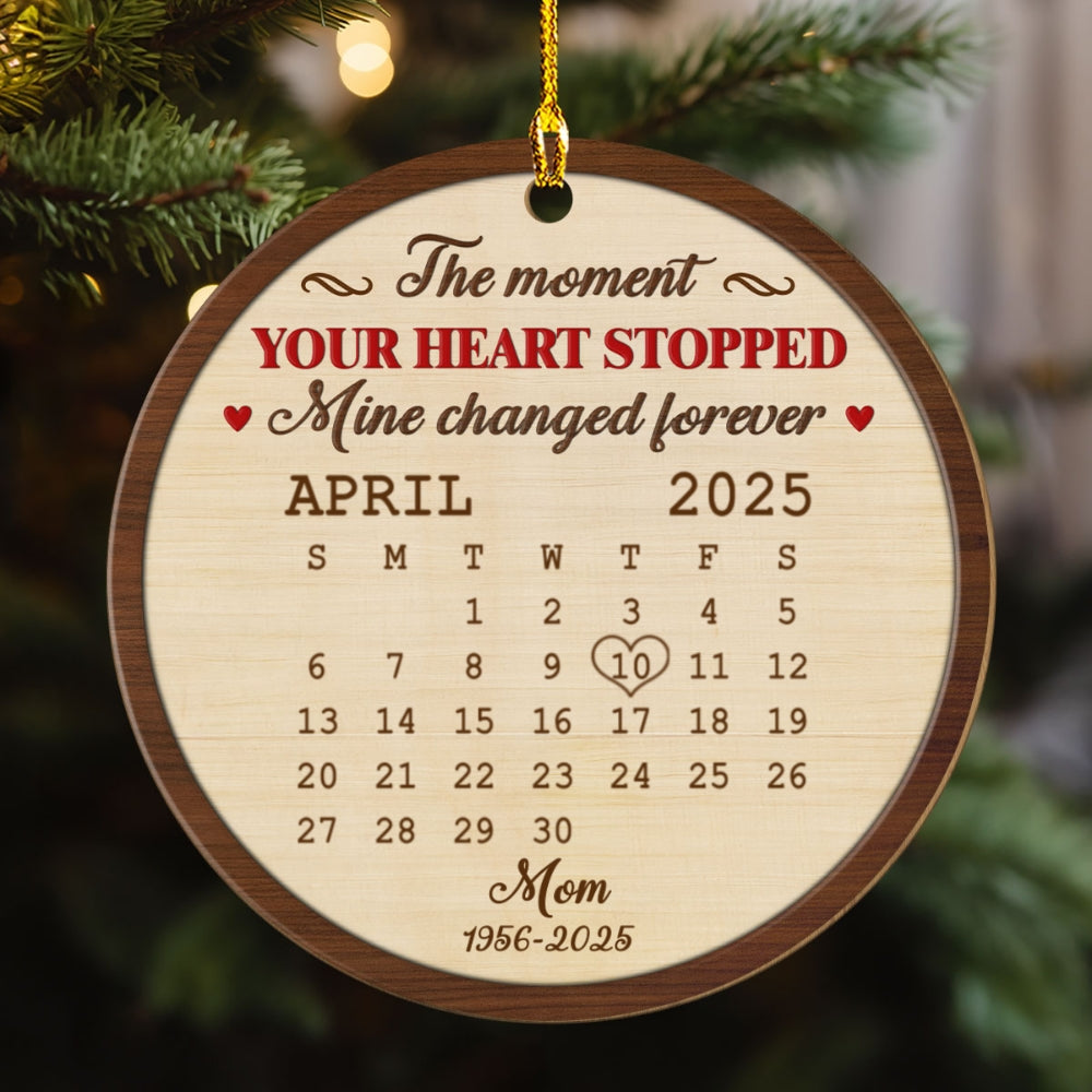 The Moment - Personalized Custom Wood Ornament