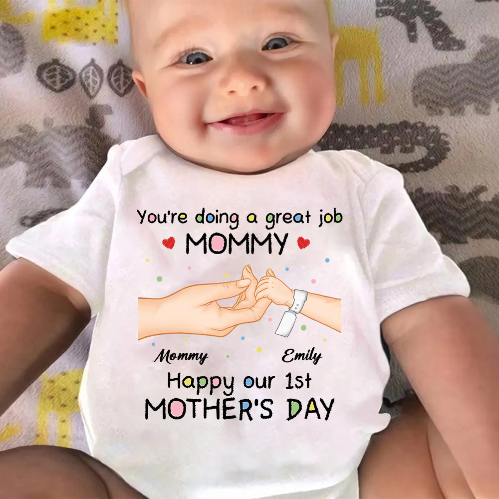 Doing Great Job Mommy - Personalized Custom Baby Onesie