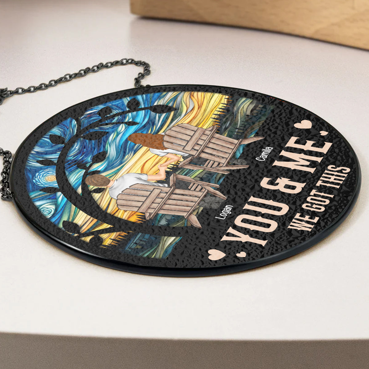 You & Me We Got This - Personalized Custom Window Hanging Suncatcher