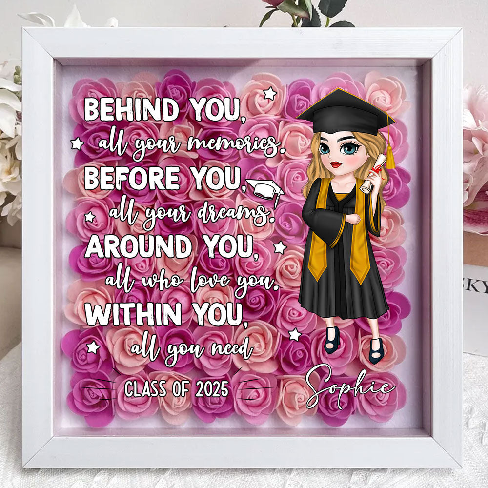 All Your Memories - Personalized Custom Flower Shadow Box