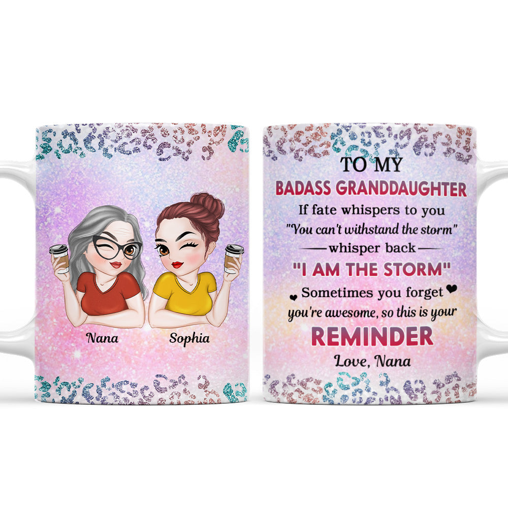 My Brave Granddaughter - Personalized Custom Coffee Mug