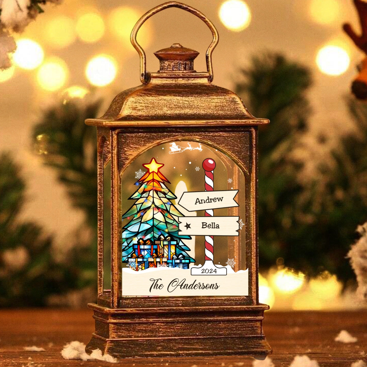 Family Tree - Personalized Custom Christmas Wind Lamp