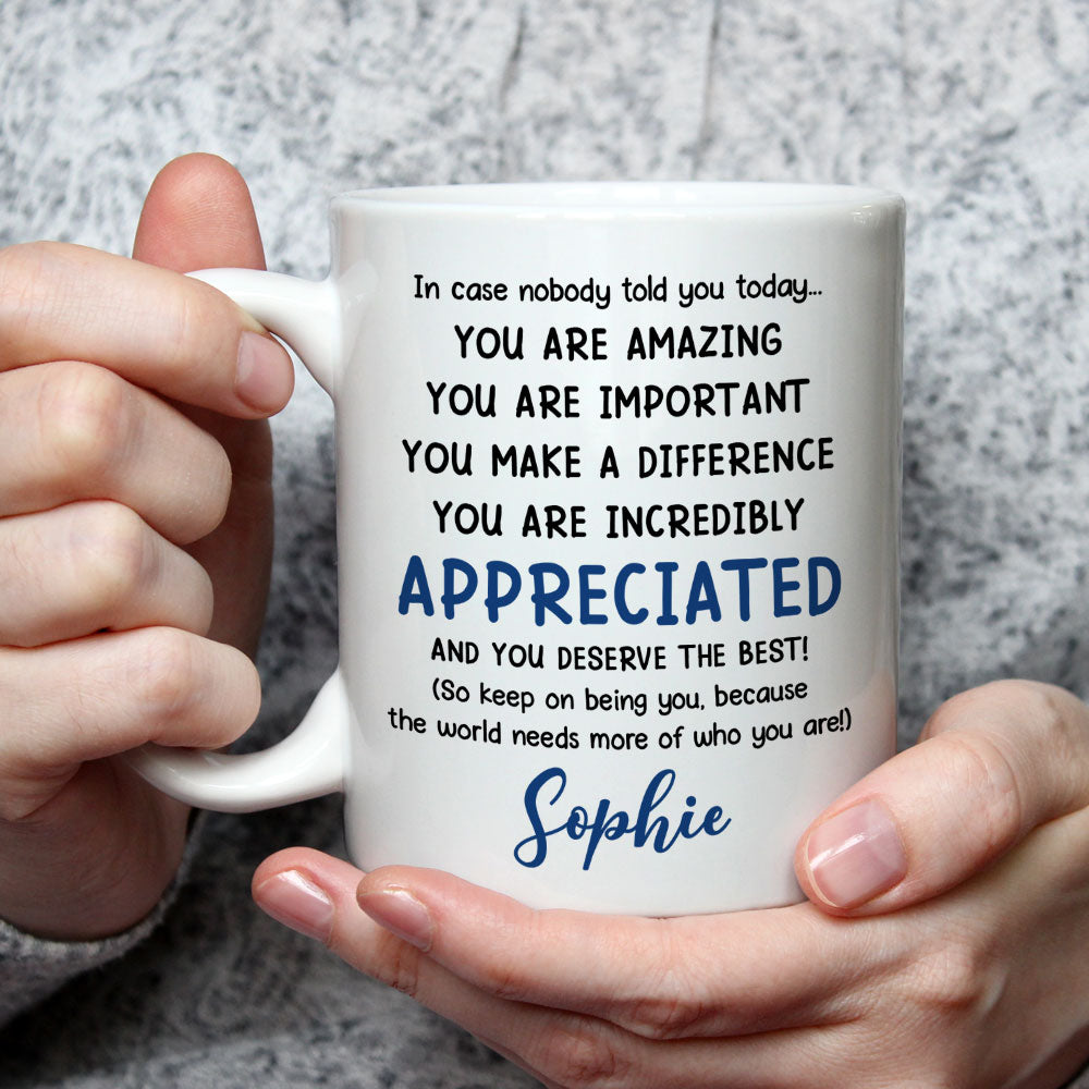 You Deserve The Best - Personalized Custom Coffee Mug