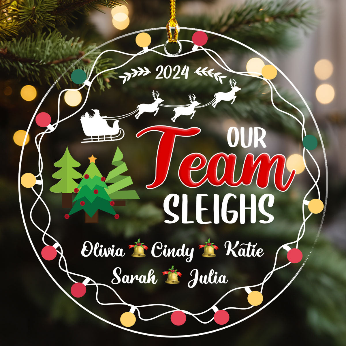 Our Team - Personalized Custom Acrylic Ornament