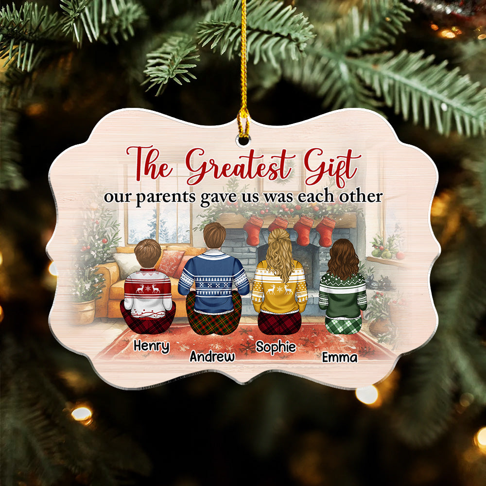 Life is Better With Brothers And Sisters - Personalized Custom Acrylic Ornament