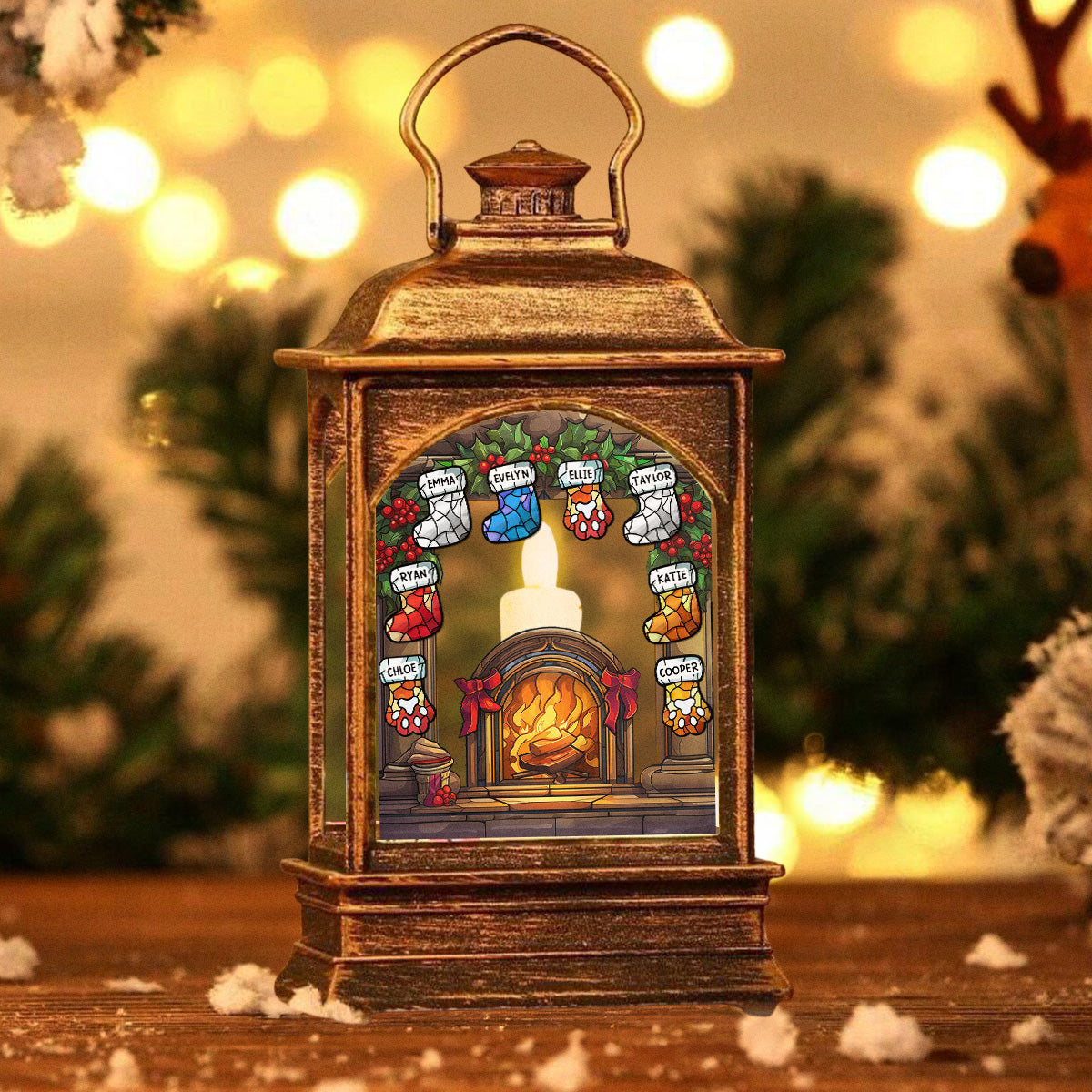 Warm Season - Personalized Custom Christmas Wind Lamp