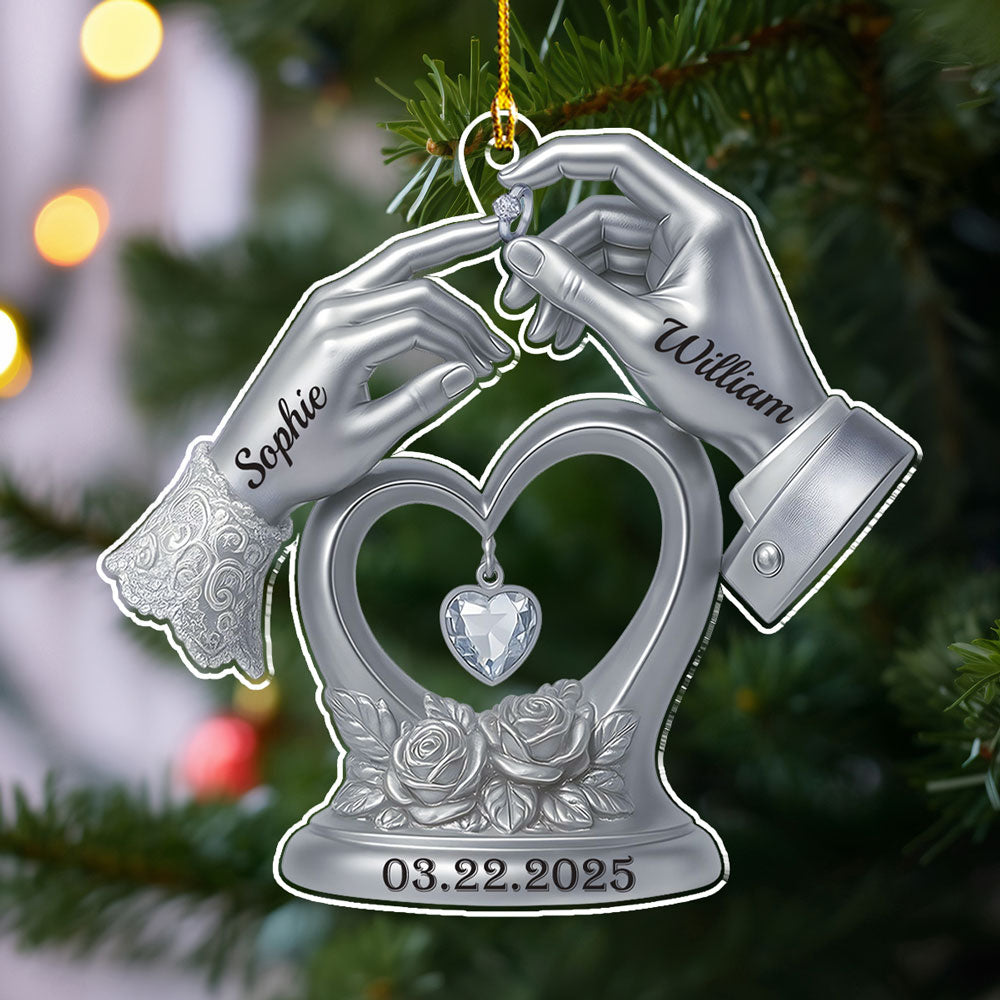 Engraved In Love - Personalized Custom Acrylic Ornament