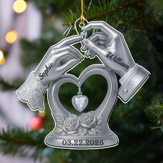 Engraved In Love - Personalized Custom Acrylic Ornament