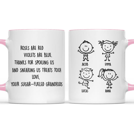 Thanks For Spoiling Us - Personalized Custom Accent Mug