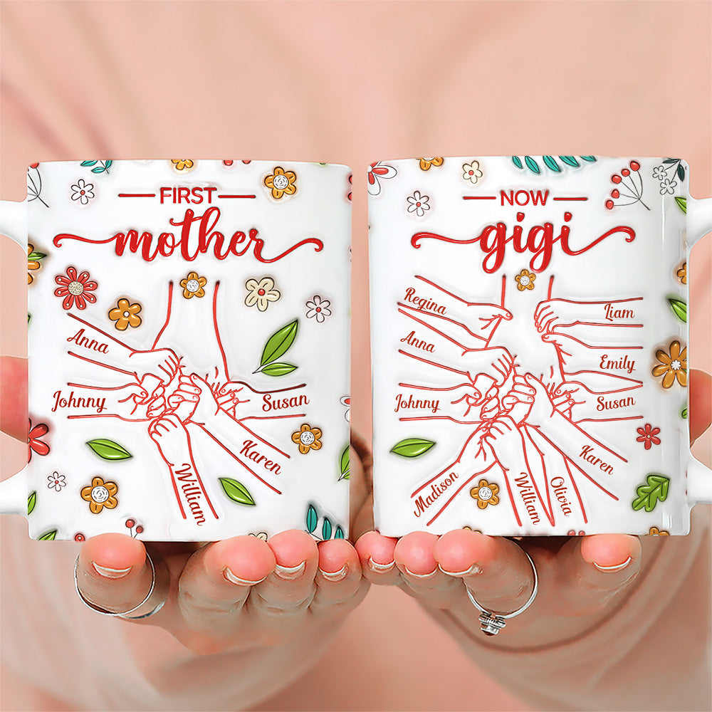 From Mom To Grandma - Personalized Custom 3D Inflated Effect Mug
