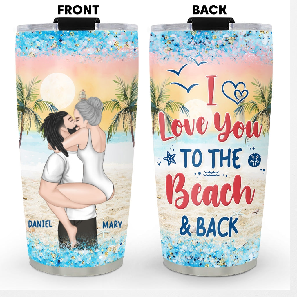 To The Beach - Personalized Custom Tumbler