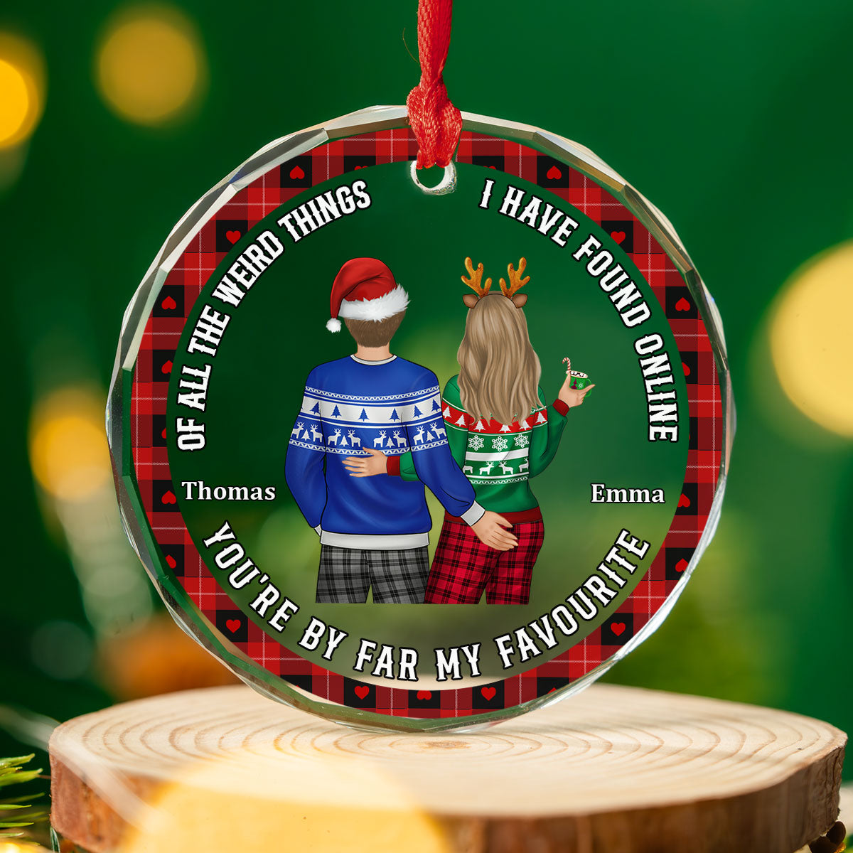 Of All The Weird Things I Have Found Online - Personalized Custom Glass Ornament