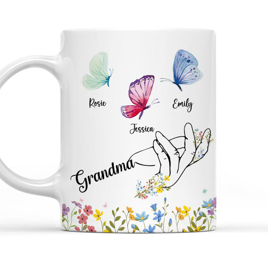 Nana Butterflies - Personalized Custom Coffee Mug