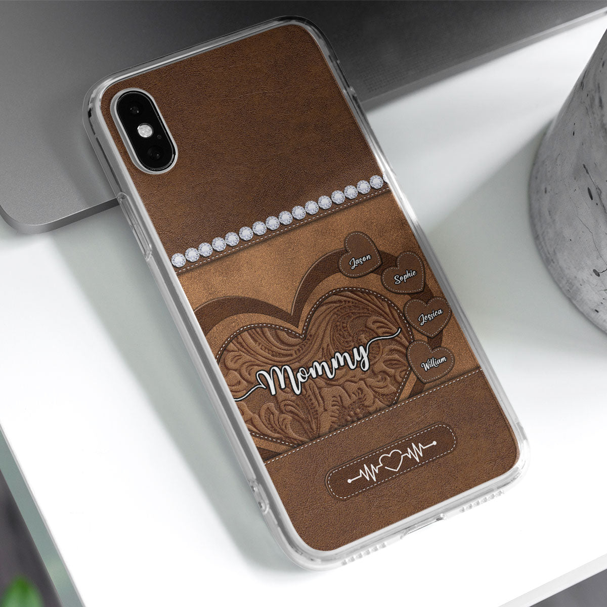 Floral Heart - Personalized Custom Phone Case