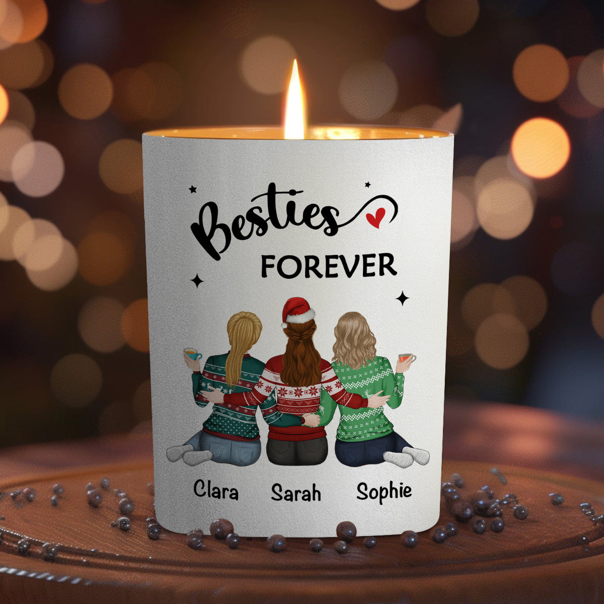 Our Friendship Is Endless - Personalized Custom Candle