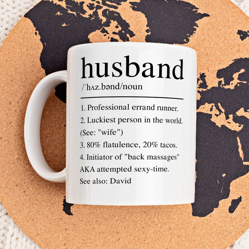Husband Funny Definition - Personalized Custom Coffee Mug