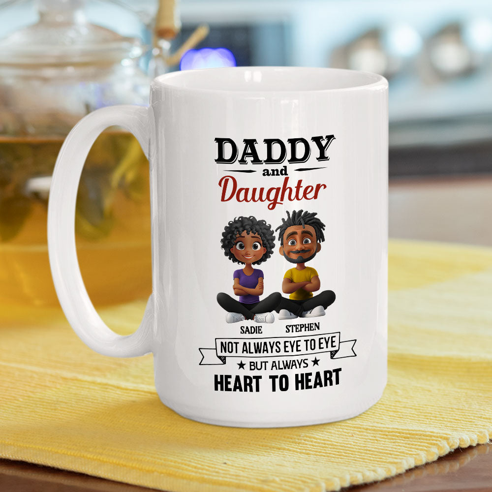 Daddy And Daughter - Personalized Custom Coffee Mug