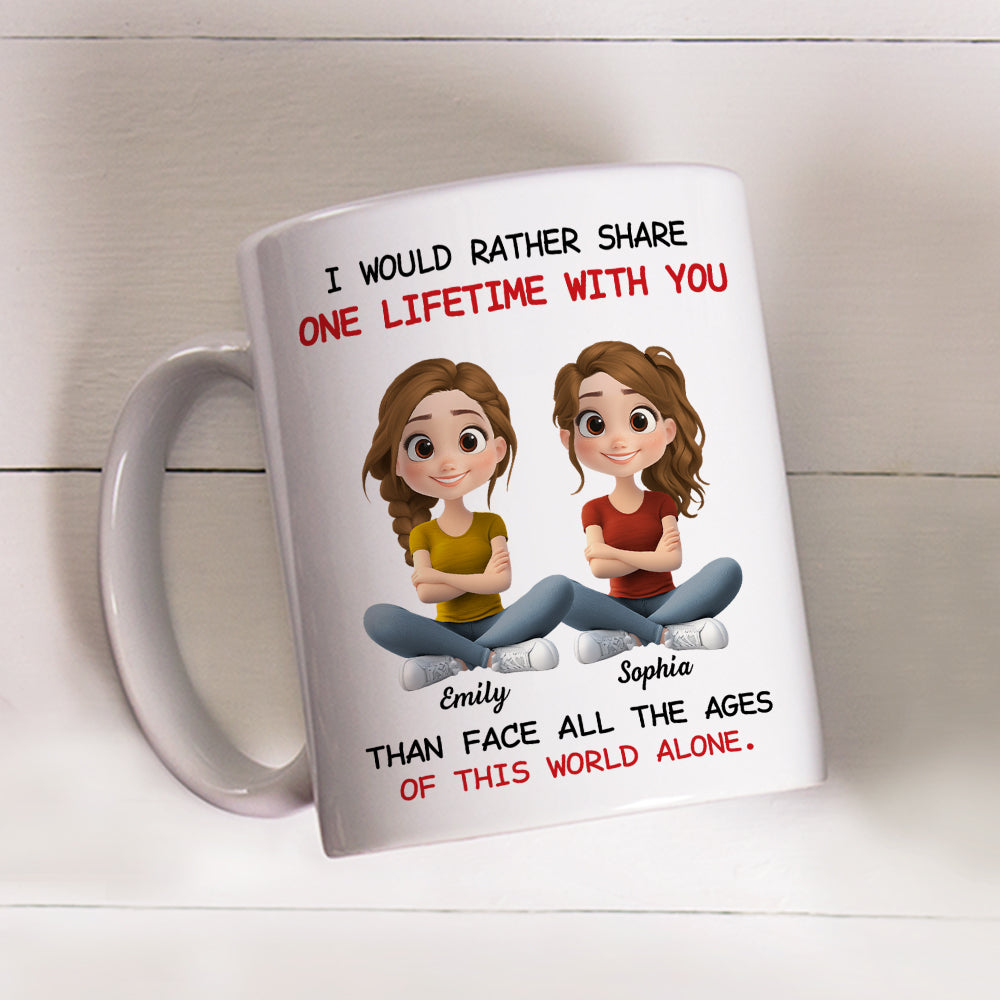 One Lifetime With You - Personalized Custom Coffee Mug