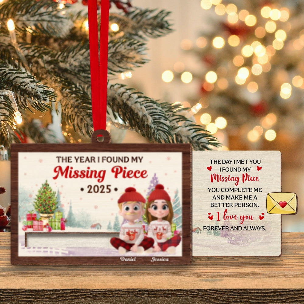 I Found My Love - Personalized Custom Slide Ornament