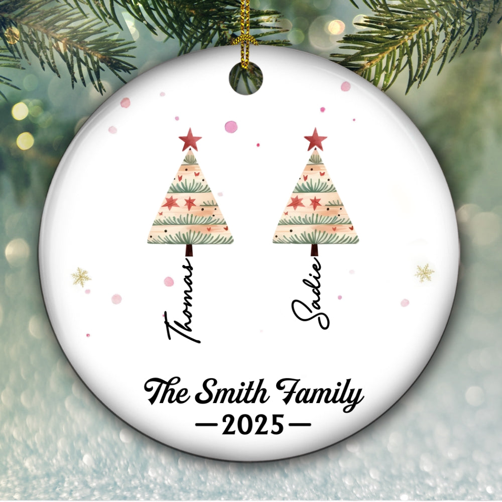 Family Themes - Personalized Custom Ceramic Ornament