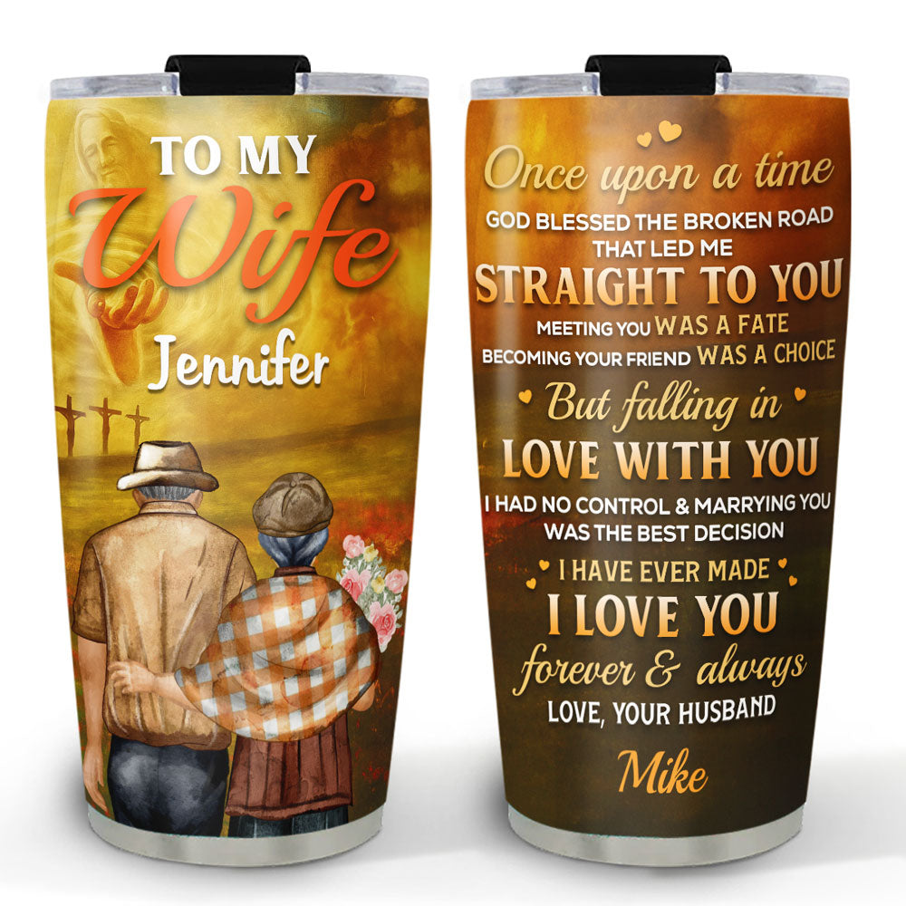 Marrying You Was The Best Decision - Personalized Custom Tumbler